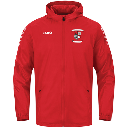 Adult JAKO Geraldines AFC Rain Jacket Team 2.0 Red GR7402