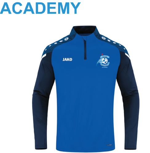 Kids JAKO Ballyvary Blue Bombers FC Academy Performance Zip Top BBBK8622