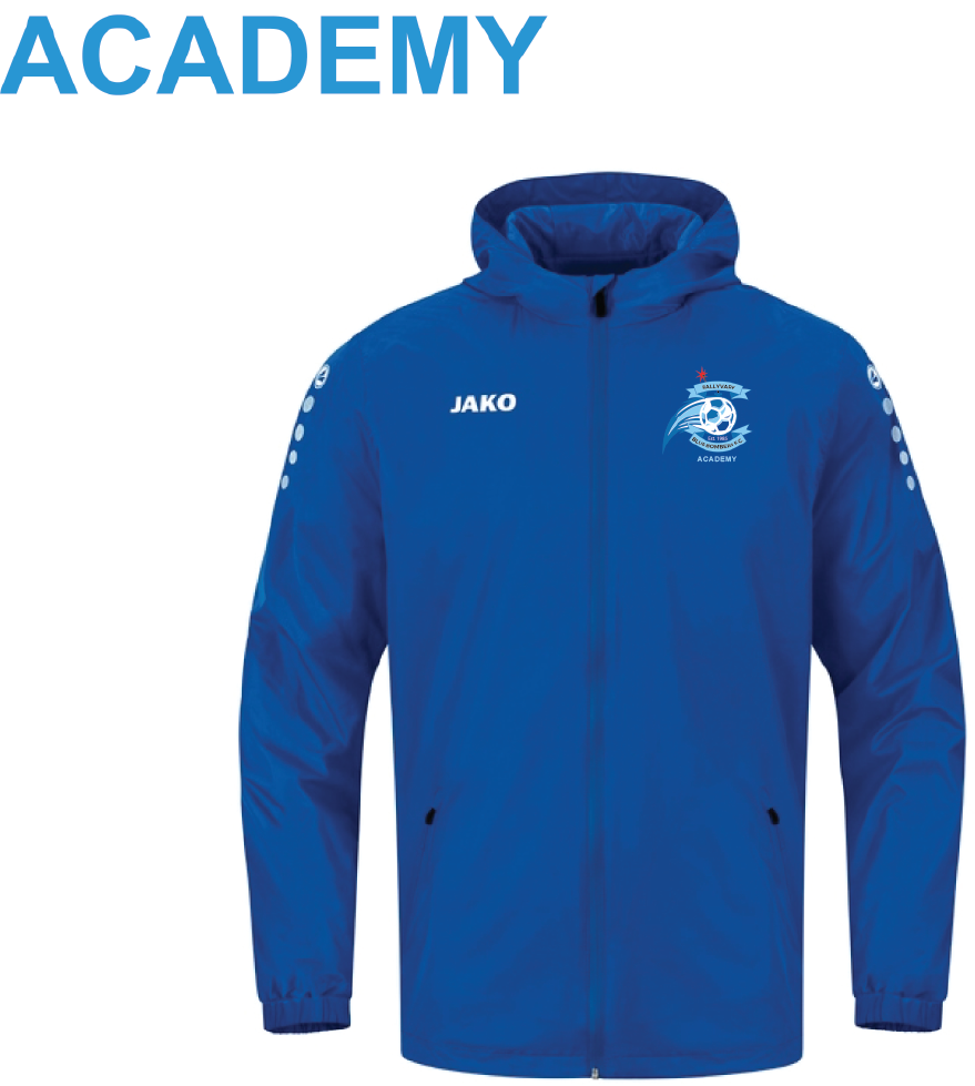 Kids JAKO Ballyvary Blue Bombers FC Academy Rain jacket BBBK7402