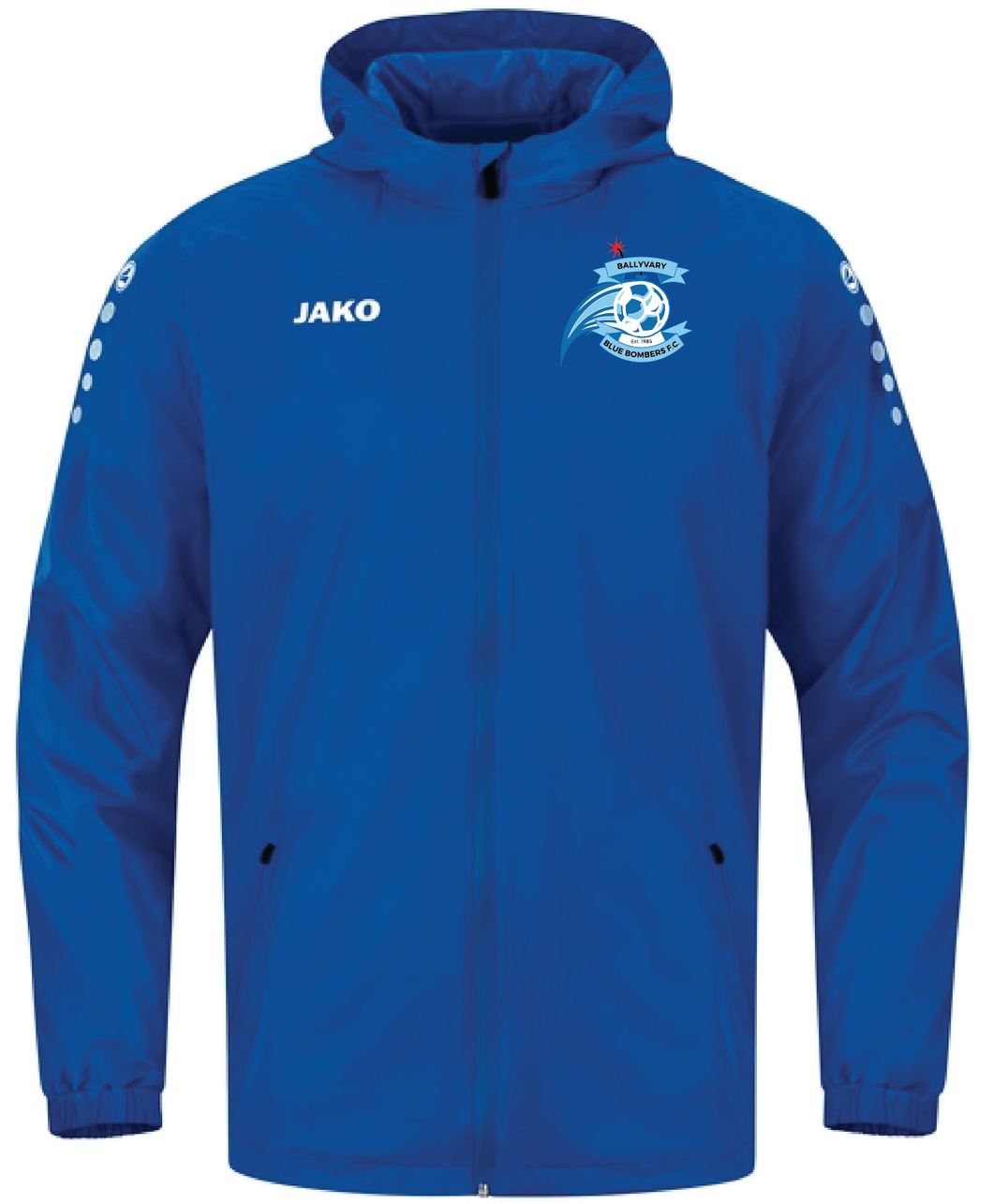 Kids JAKO Ballyvary Blue Bombers FC Rain jacket BBBK7402