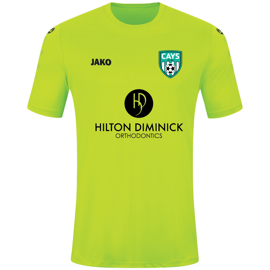 Adult JAKO Cays Short Sleeve GK Jersey Neon CAYS4233