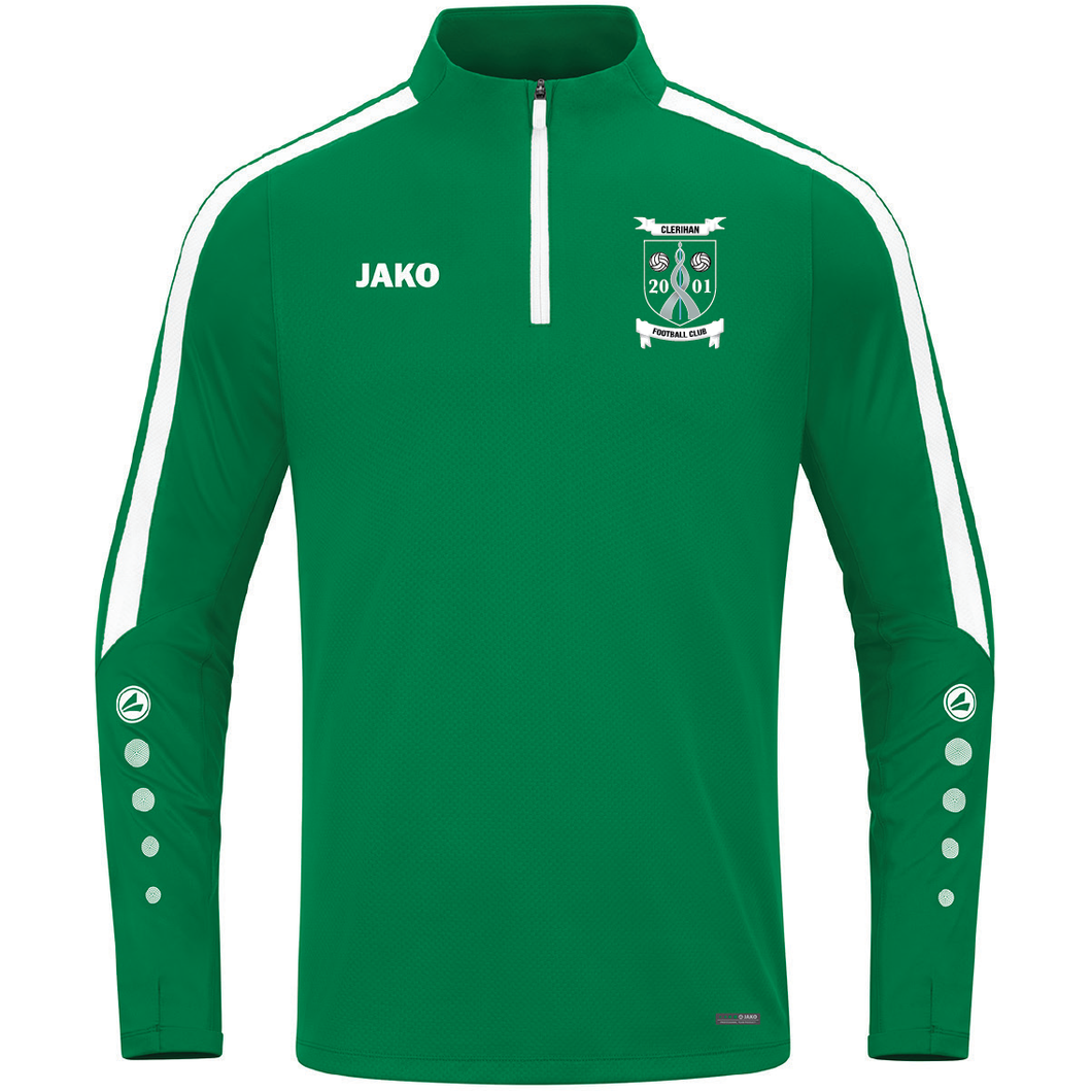 Adult JAKO Clerihan FC Zip Top Power CLE8623