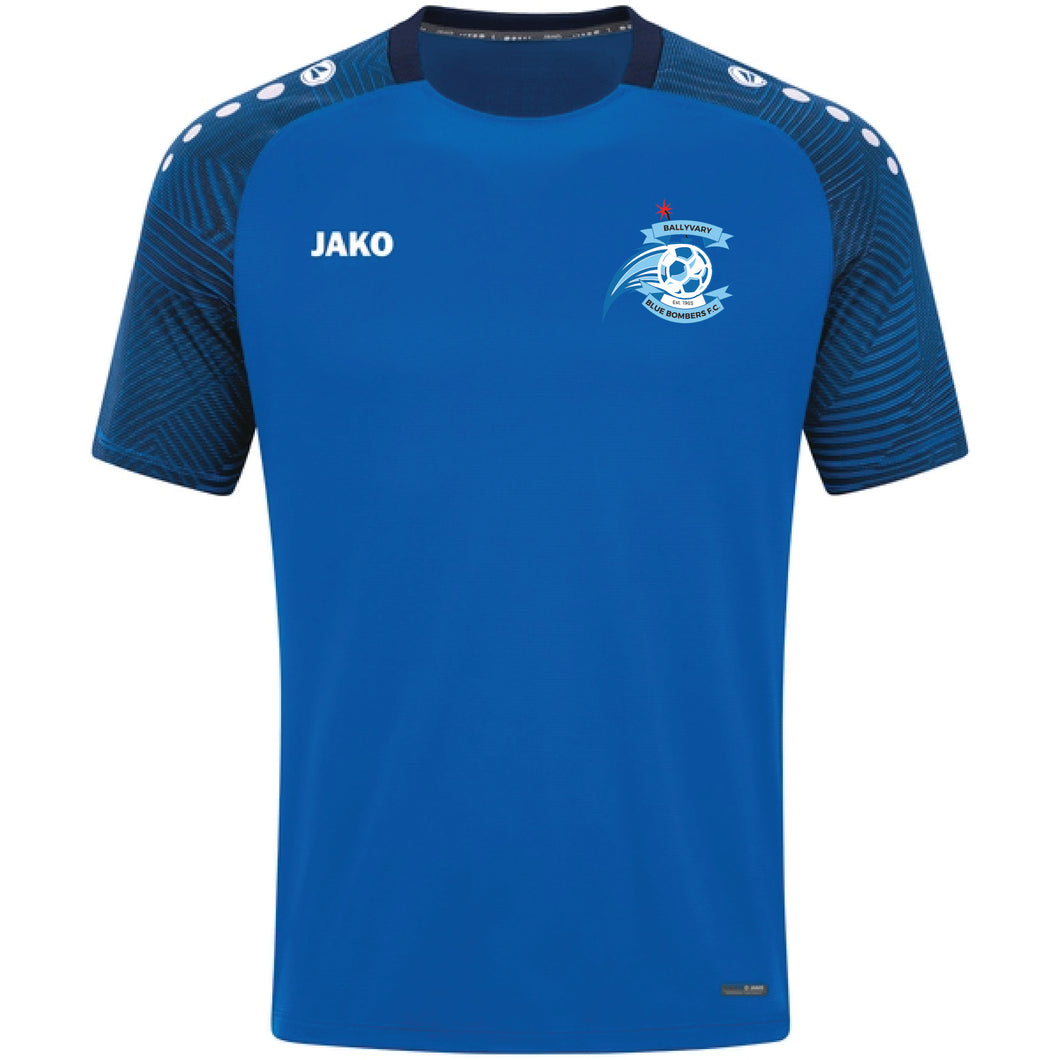 Kids JAKO Ballyvary Blue Bombers FC Performance T-Shirt BBBK6122