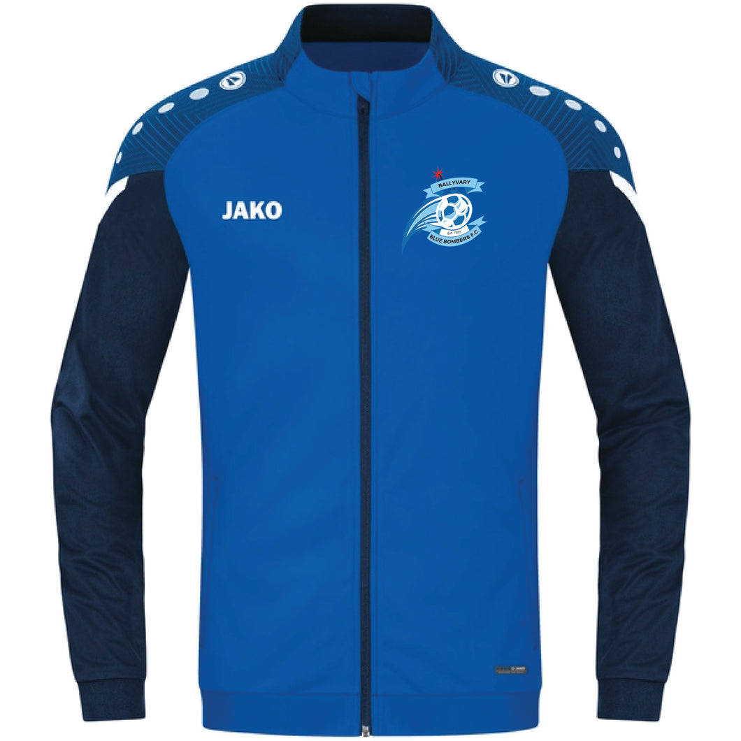 Adult JAKO Ballyvary Blue Bombers FC Performance Polyester Jacket BBB9322