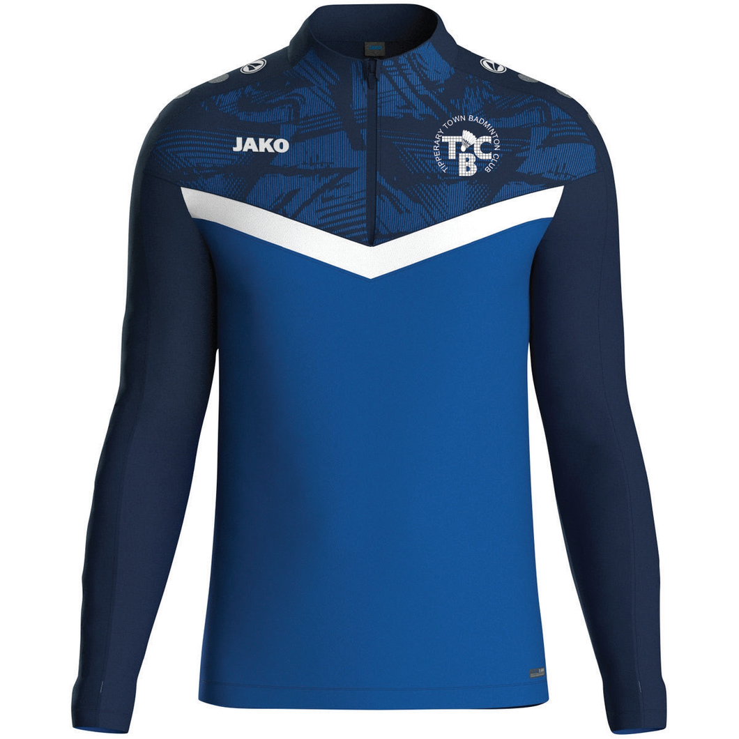 Adult JAKO Tipperary Town Badminton Zip top Iconic TTB8624