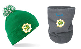 ST CATHERINE'S F.C BOBBLE HAT AND NECK WARMER SCT2222