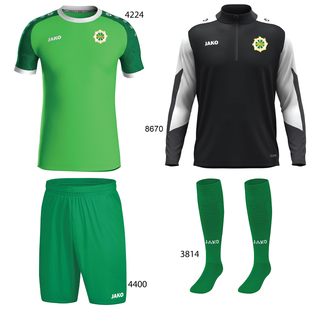 Kids JAKO St Catherine's F.C Zip Top Player Pack STC3333K