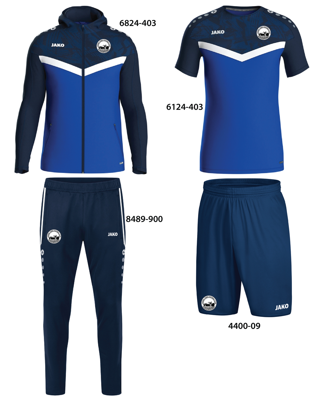 Adult JAKO Cashel Town FC Schoolboys Girls Pack CTSBG3333