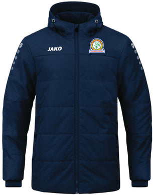 Kids JAKO Skyvalley Navy Coach Jacket With Hood  SVRNK7103