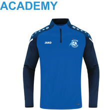 Load image into Gallery viewer, Adult JAKO Ballyvary Blue Bombers FC Academy Performance Zip Top BBB8622
