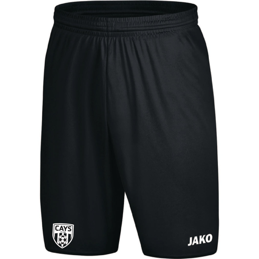 Womens Fit JAKO CAYS Black Shorts 4400WCAYS-B