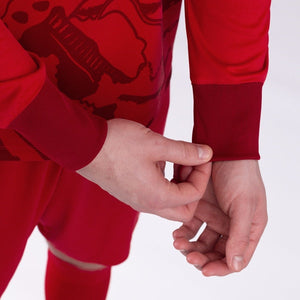 Kids JAKO Cays Long Sleeve GK Jersey Red CAYSRK8911