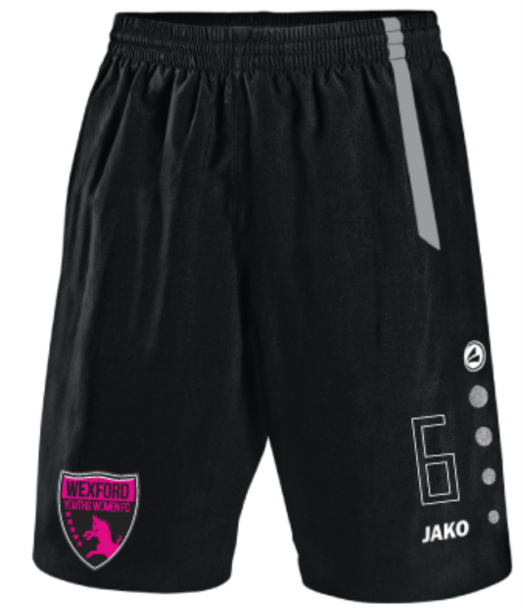Kids JAKO Wexford Youths Women FC Home Shorts WYW4462HK