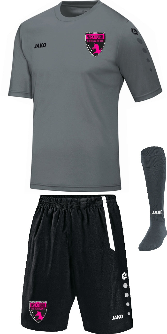 Kids JAKO Wexford Youths Women FC Training Pack Grey WYW1111GK