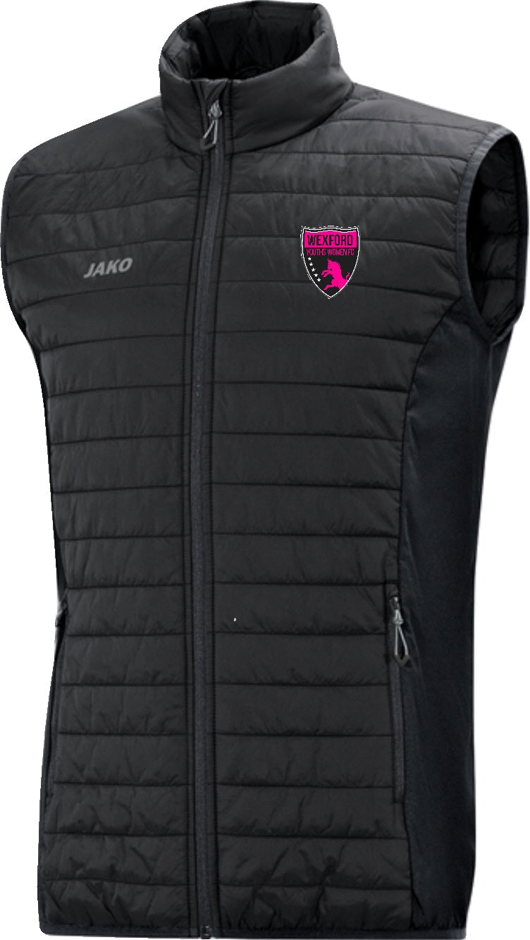 Adult JAKO Wexford Youths Womens FC Quilted Vest WYW7005