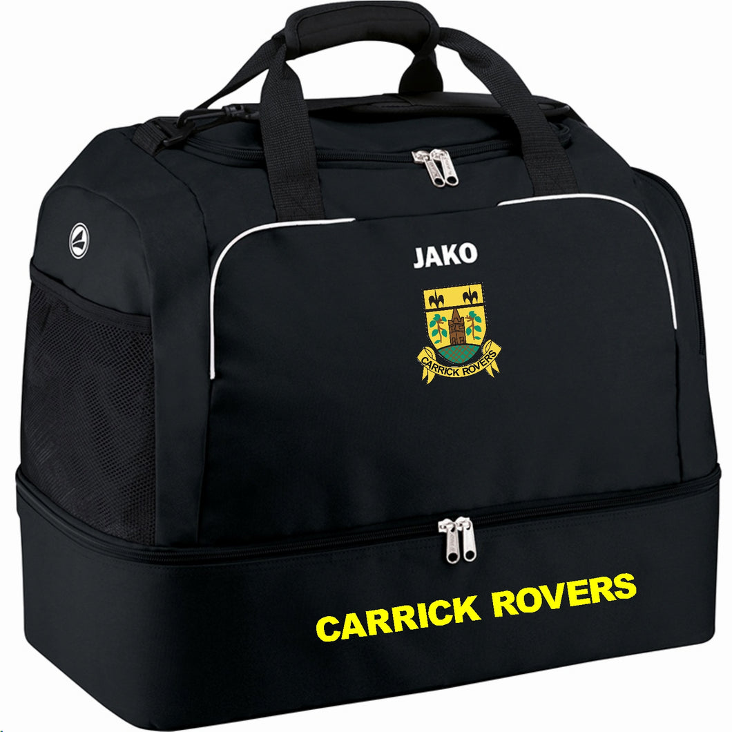 ADULT CARRICK ROVERS JAKO SPORTS BAG WITH BASE CR2050 BLACK