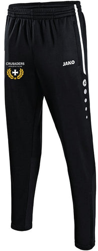 KIDS JAKO CRUSADERS AC PANTS WITH CREST CAC8495CK BLACK WITH CREST