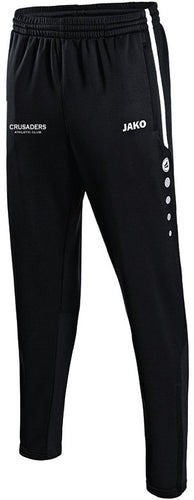 KIDS JAKO CRUSADERS AC PANTS WITH TEXT CAC8495TK BLACK WITH TEXT