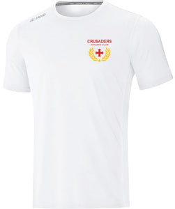 KIDS JAKO CRUSADERS AC TSHIRT WITH CREST CAC6175CK WHITE WITH CREST