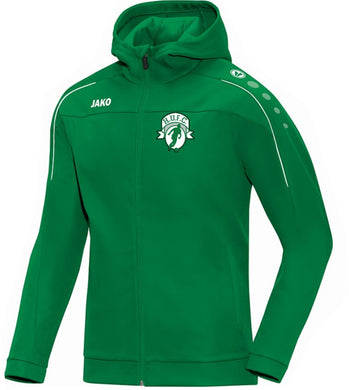 ADULT JAKO HIGHFIELD UNITED HOODED JACKET CLASSICO HU6850 GREEN