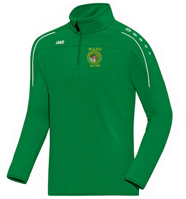 KIDS MULLINGAR ATHLETIC ZIP TOP MA8650K GREEN