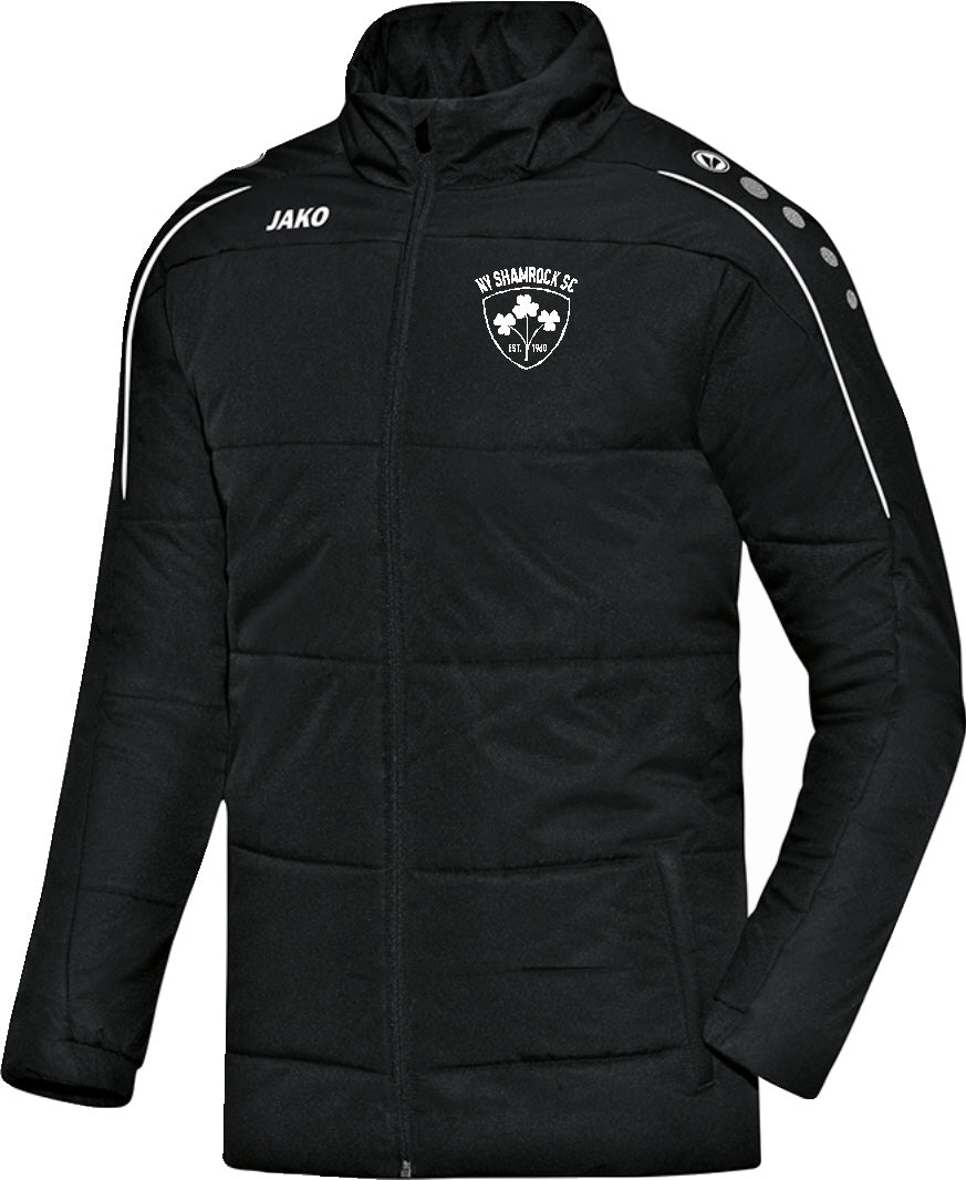 ADULT NY SHAMROCKS COACH JACKET NYS7150A BLACK
